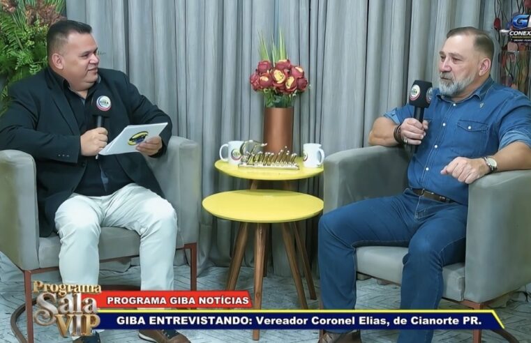 GIBA ENTREVISTANDO VEREADOR CORONEL ELIAS