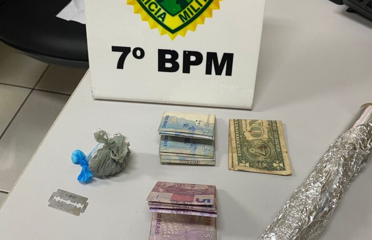 Tráfico de drogas e ameaça são registrados em Cruzeiro do Oeste