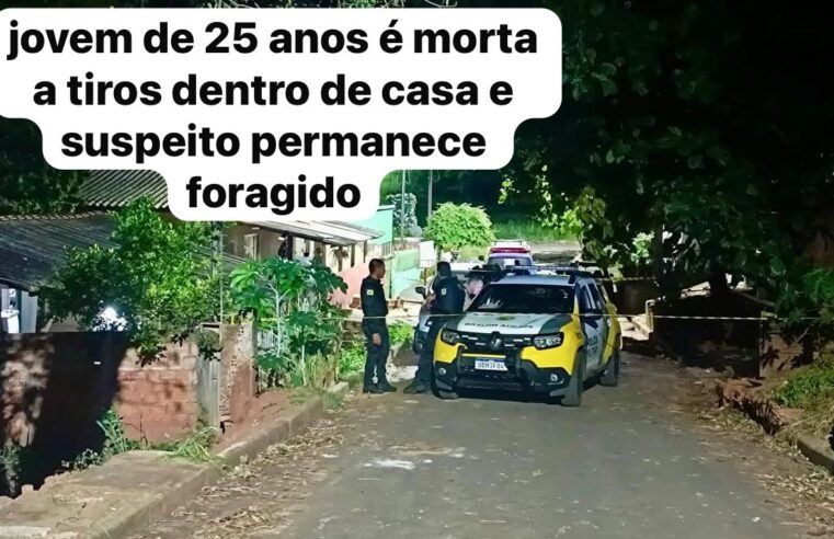 Feminicídio choca Iporã: jovem de 25 anos é morta a tiros dentro de casa e suspeito permanece foragido