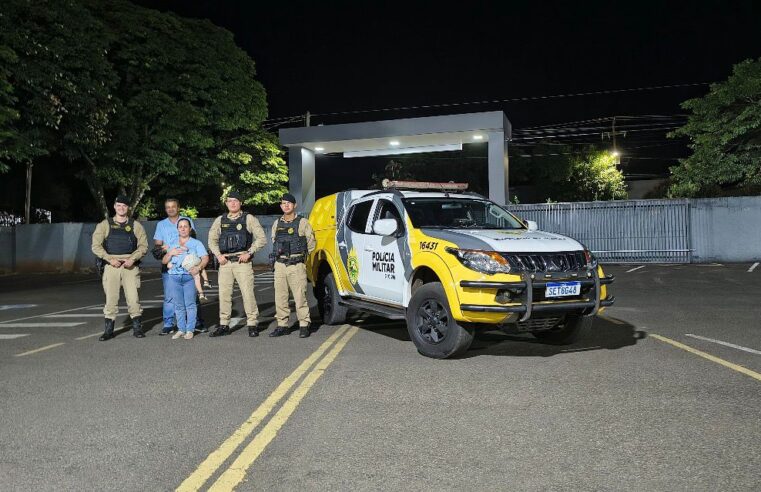 POLÍCIA MILITAR AJUDA A SOCORRER CRIANÇA ENGASGADA EM CIANORTE