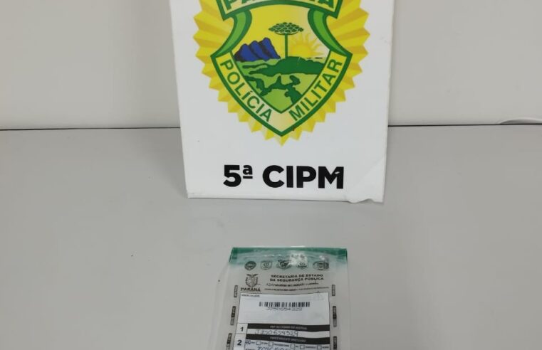 ADOLESCENTE É APREENDIDO COM DROGAS PRONTAS PARA VENDA EM CIANORTE