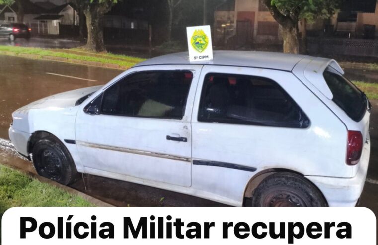 Polícia Militar recupera veículo furtado em área rural de Cianorte