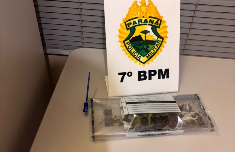 TRÊS JOVENS SÃO ABORDADOS COM DROGA PARA CONSUMO EM MARILUZ