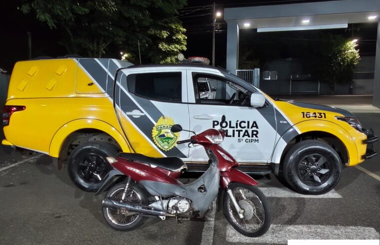 Jovem sem CNH e com quase R$ 7 mil em débitos tem moto apreendida em Cianorte
