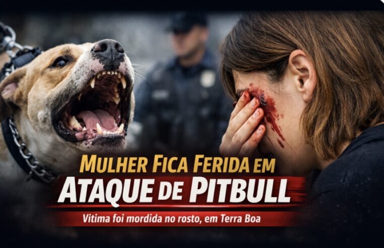 Mulher fica ferida após ataque de pitbull em Terra Boa