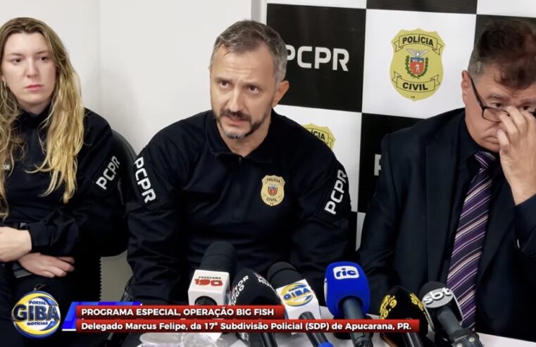 GIBA NOTÍCIAS PROGRAMA ESPECIAL OPERAÇÃO BIG FISH – CIANORTE PR.