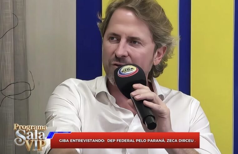 GIBA ENTREVISTA O DEPUTADO FEDERAL ZECA DIRCEU NA SALA VIP