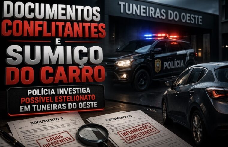 Negócio suspeito termina em confusão: carro desaparece e polícia investiga possível estelionato em Tuneiras do Oeste