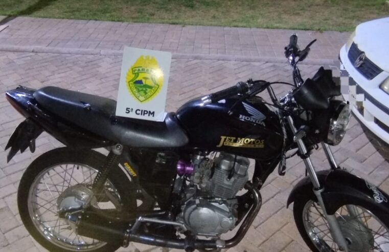 Jovem é detido após polícia identificar adulteração em motocicleta