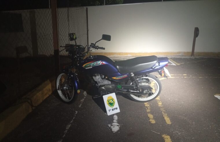 Motociclista sem habilitação é autuado durante abordagem em Cruzeiro do Oeste