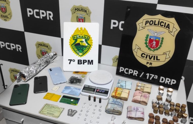 Tapejara registra apreensão de drogas, munições e dinheiro em operação conjunta