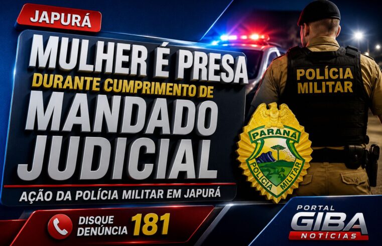 Mulher é presa durante cumprimento de mandado judicial em Japurá