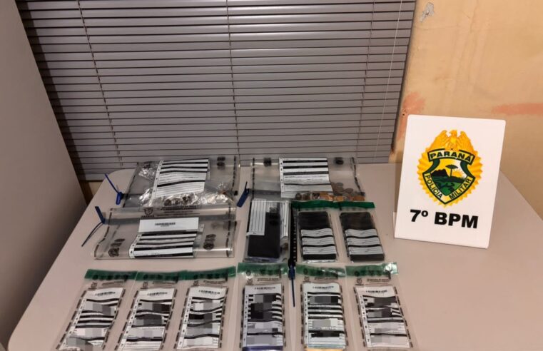 Polícia Militar apreende drogas e prende suspeito de tráfico em Mariluz