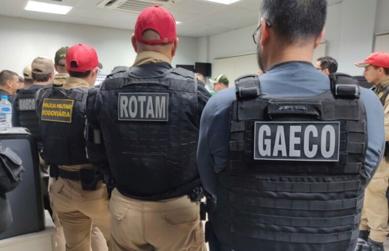 Operação Rové: Gaeco prende suspeitos de integrar organização criminosa em Umuarama