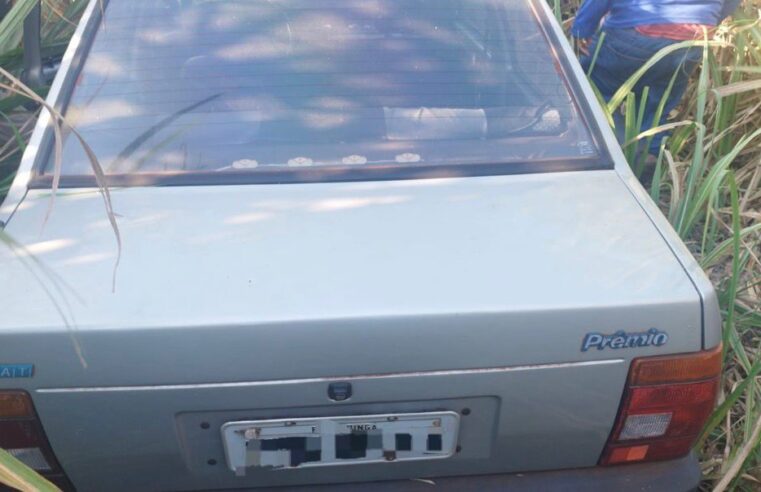 Veículo furtado em Maringá é recuperado em lavoura de cana em Jussara