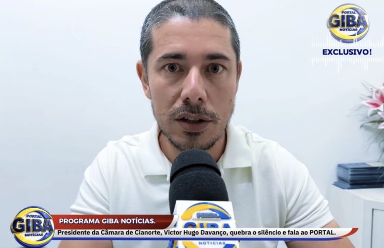 EXCLUSIVO: Presidente da Câmara Victor Hugo Davanço concede entrevista ao PORTAL GIBA NOTÍCIAS e fala sobre pedido de cassação