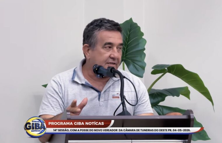 14° SESSÃO DA CÃMARA DE TUNEIRAS DO OESTE PR – POSSE DO VEREADOR LEANDRO