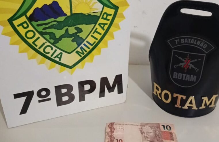 ROTAM apreende cocaína e encaminha jovem por tráfico em Tuneiras do Oeste