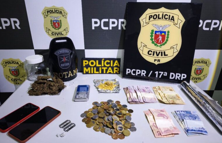 Tapejara: ação conjunta das polícias resulta em apreensão de drogas e encaminhamento de suspeitos