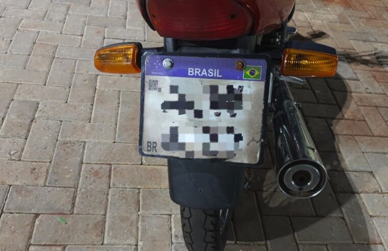 MOTOCICLETA COM SINAIS IDENTIFICADORES ADULTERADOS É APREENDIDA EM CIANORTE