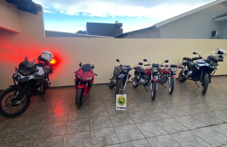 QUATRO MOTOCICLETAS SÃO APREENDIDAS DURANTE OPERAÇÃO FORÇA TOTAL EM TUNEIRAS DO OESTE