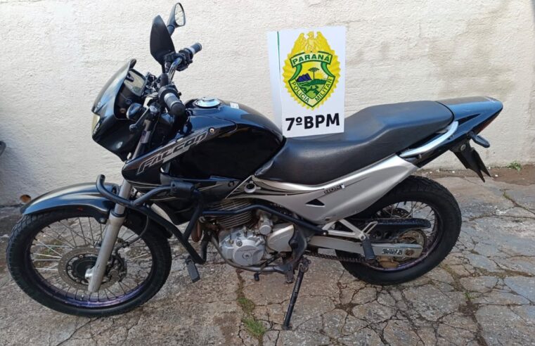 Moreira Sales: motocicleta é apreendida após condutora ser flagrada sem CNH