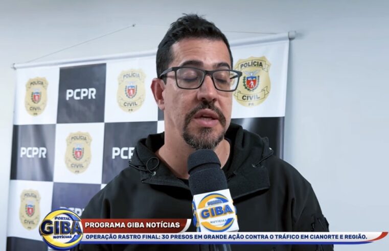 OPERAÇÃO RASTRO FINAL: 30 PRESOS; DELEGADO LUIZ FERNANDO APRESENTA BALANÇO DA AÇÃO.