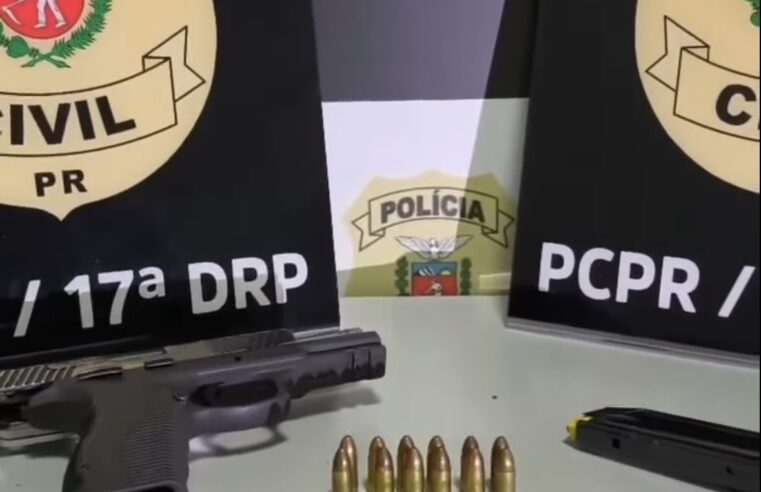 PCPR CUMPRE MANDADOS, PRENDE SUSPEITOS E APREENDE ARMA DURANTE OPERAÇÃO EM CRUZEIRO DO OESTE