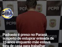 Homem é preso suspeito de estuprar a própria enteada em Cascavel; abusos ocorriam há três anos