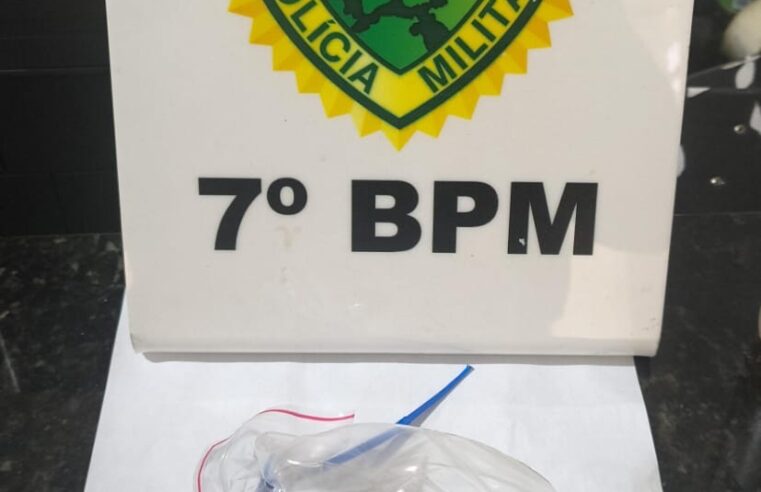 Polícia Militar apreende cocaína durante abordagem em Cidade Gaúcha