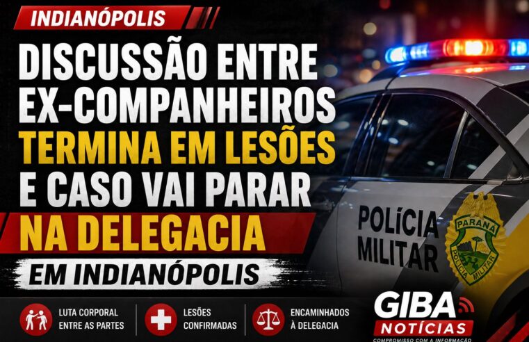 DISCUSSÃO ENTRE EX-COMPANHEIROS TERMINA EM LESÕES E CASO VAI PARAR NA DELEGACIA EM INDIANÓPOLIS