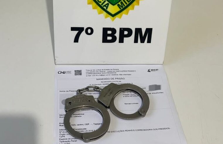 POLÍCIA CUMPRE MANDADO DE PRISÃO DURANTE AÇÃO CONJUNTA EM TAPEJARA