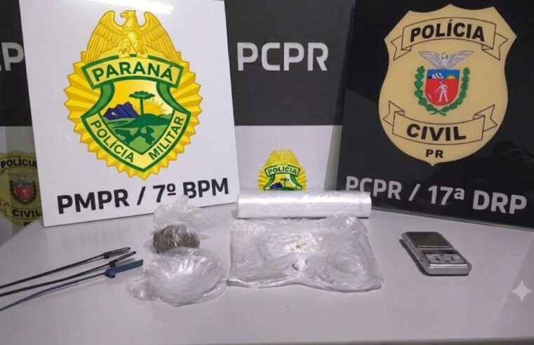 Jovem é preso com drogas durante cumprimento de mandado em Tapejara