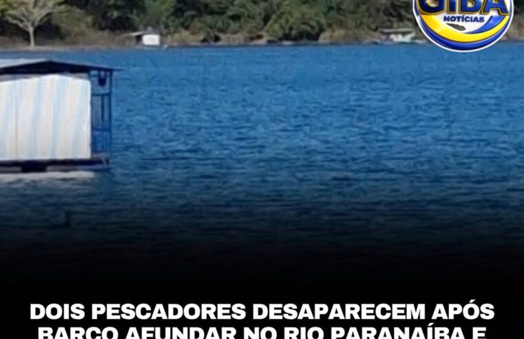 Bombeiros fazem buscas por dois pescadores desaparecidos no Rio Paranaíba, em Araguari