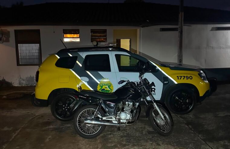 Motociclista sem habilitação tem veículo recolhido durante fiscalização em Mariluz