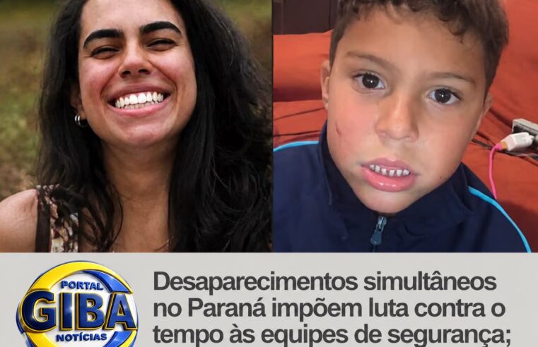 Desaparecimento de mulher em Sapopema e menino autista em Araucária mobiliza forças de segurança no Paraná