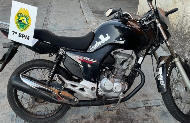 CONDUTOR É FLAGRADO EMPINANDO MOTOCICLETA, SEM CNH E COM VEÍCULO IRREGULAR NO DISTRITO DE MARABÁ