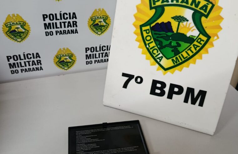 Jovem é flagrada com cocaína durante abordagem da PM em Cruzeiro do Oeste
