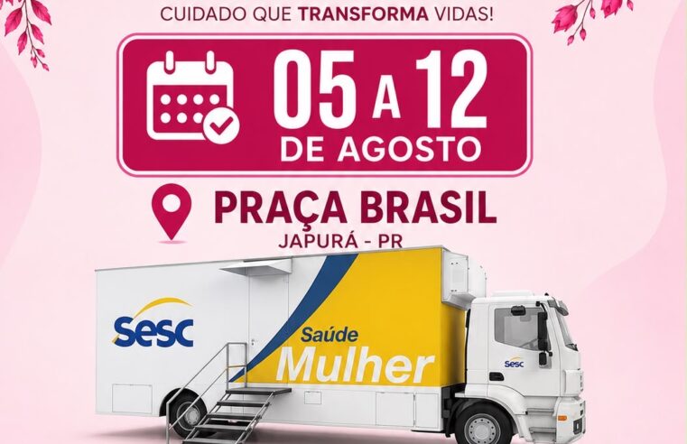 Carreta da Mulher do Sesc leva exames gratuitos de saúde feminina para Japurá