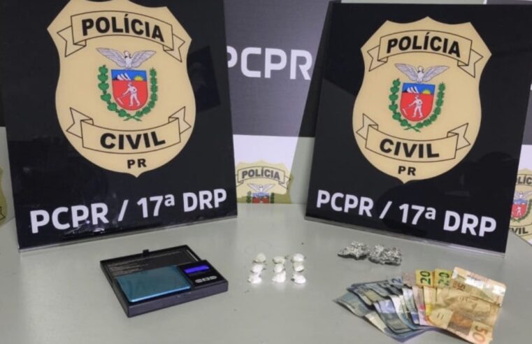 Operação conjunta prende mulher por tráfico e apreende cocaína em Tapejara