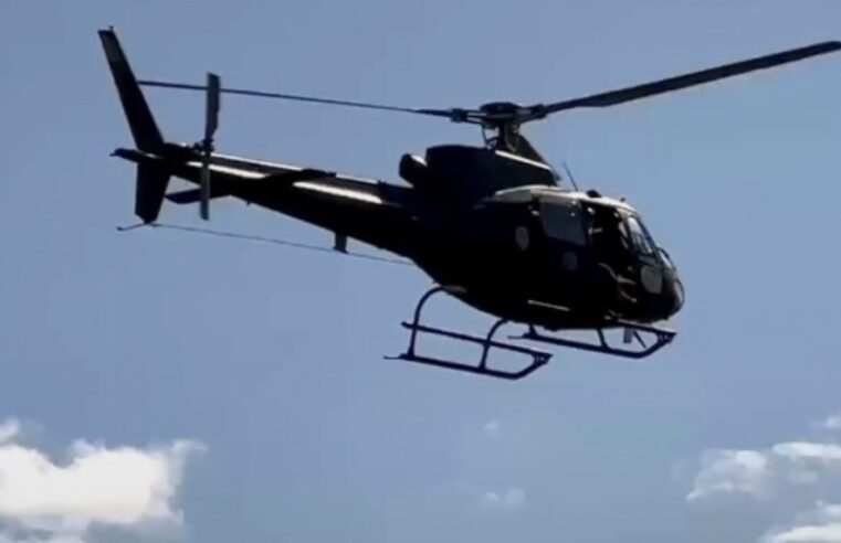 Helicóptero do Exército reforça Operação Jaguaretê em Umuarama no combate a crimes de fronteira