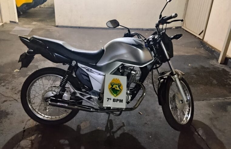 Motociclista sem habilitação tem veículo recolhido durante abordagem em Cidade Gaúcha