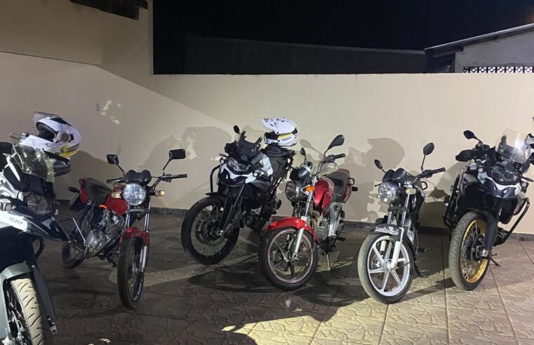 Motocicletas são apreendidas durante operação contra perturbação do sossego em Tuneiras do Oeste
