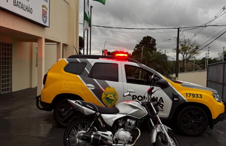 Condutor sem CNH é abordado com motocicleta irregular em Cruzeiro do Oeste