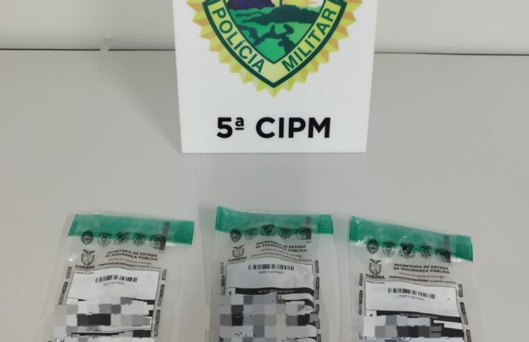 Homem é preso com cocaína e crack durante abordagem policial em Cianorte