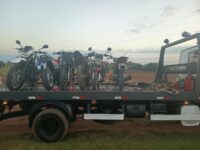 Operação Dispersão I apreende sete motocicletas e equipamentos usados em manobras perigosas no Distrito de Marabá, em Tuneiras do Oeste