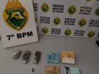 Adolescente é apreendido com drogas e suspeito de tráfico é detido em Cruzeiro do Oeste