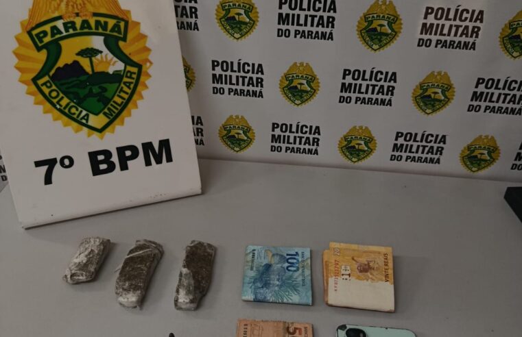 Adolescente é apreendido com drogas e suspeito de tráfico é detido em Cruzeiro do Oeste
