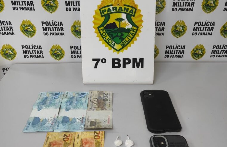Homem é preso suspeito de tráfico de drogas na modalidade delivery em Cruzeiro do Oeste