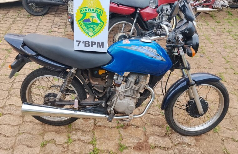 Goioerê: motociclista não habilitado é abordado e veículo é recolhido por irregularidades